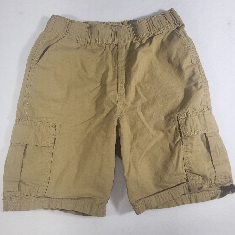 Children's Place LOT Of 4 Uniform Shorts  Khaki Cargo Elastic Waist 12 Husky